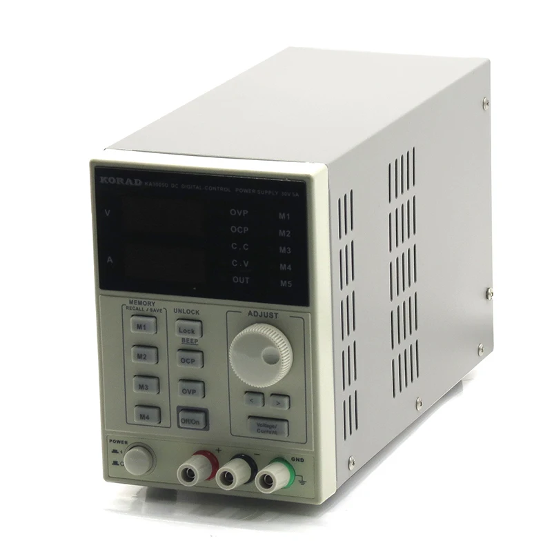 KA3005D Высокоточный Регулируемый цифровой источник питания постоянного тока 4Ps mA 30 V/5A для научно-исследовательского обслуживания лаборатории