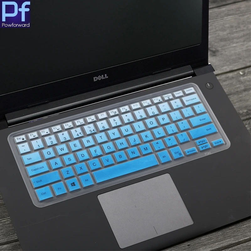 Для Dell Inspiron 13 5000 5368 5378 5379 7000 7368 7378 13,3 дюймов чехол для клавиатуры ноутбука силиконовая защитная накладка для клавиатуры Тетрадь - Цвет: fadeblue