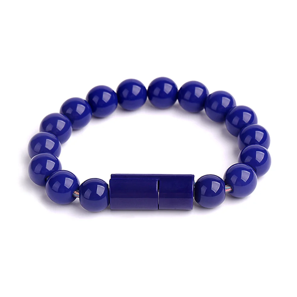 

Beaded Charger Bracelet Portable for Android Type C Charging USB Connector Cable LHB99