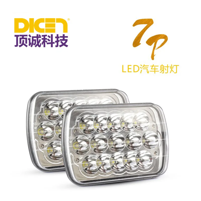 45 W Automobile LED Working Lamp Truck Headlight SUV Refit Ceiling Light Cross Border outside China Warehouse Distribution Local