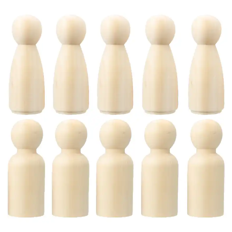 unfinished peg dolls