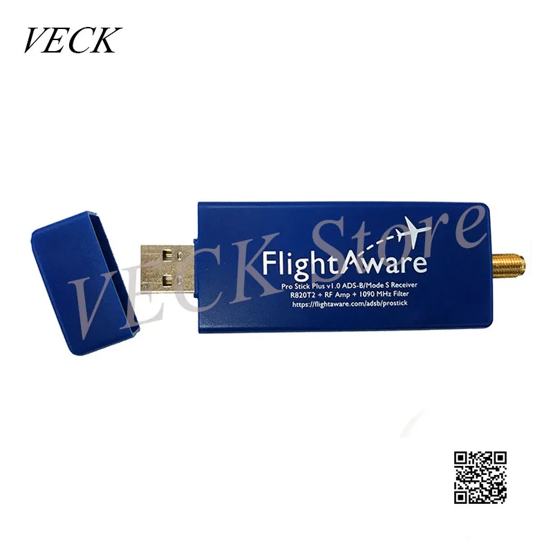 MicroSD FlightAware Pro Stick Plus ADS-B USB Receiver with Built-in Filter 