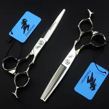 

6 inch 440c Paint Hair Scissors Set Thinning Shears Professional Cutting Barber Hair Styling Tools Hairdressing Scissor