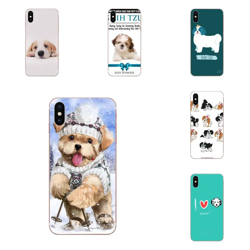 

Lovely Shih Tzu Puppy Dogs For Apple iPhone X XS Max XR 4 4S 5 5C 5S SE 6 6S 7 8 Plus Soft Custom Design