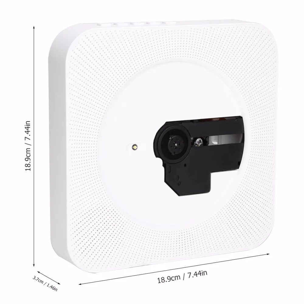 Портативный CD-плеер настенный Bluetooth портативный домашний аудио бокс с пультом дистанционного управления fm-радио встроенный HiFi колонки MP3