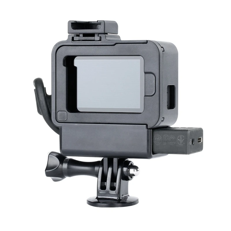 Защитная рамка для камеры Gopro Cage, экшн-камера с микрофоном, светильник для горячего башмака Vlog, аксессуары для Gopro 7 6 5