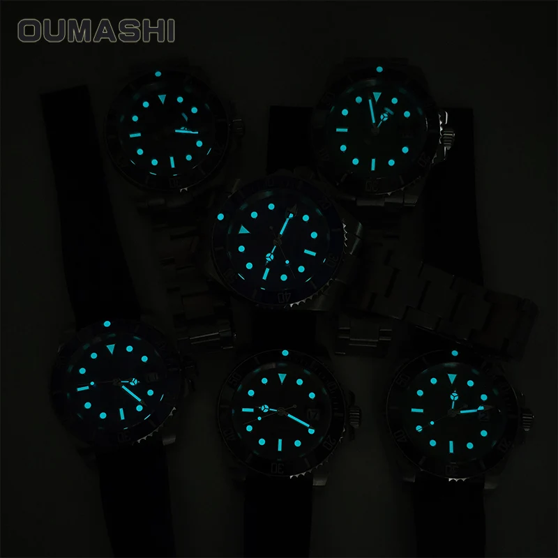 Автоматические механические наручные часы для мужчин Miyota 8215 diver 200m sub mariner 40 мм сапфировый поворотный керамический ободок силиконовые мужские часы