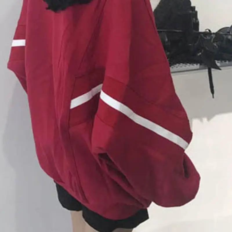 Женская Осенняя ветровка повседневная женская однотонная куртка с рукавом