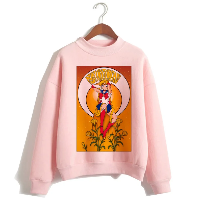 372 sailor moon cartoon women hoodie korean style Sweatshirt Oversized kawaii streetwear female Hoodies ulzzang harajuku Graphic - Цвет: 372