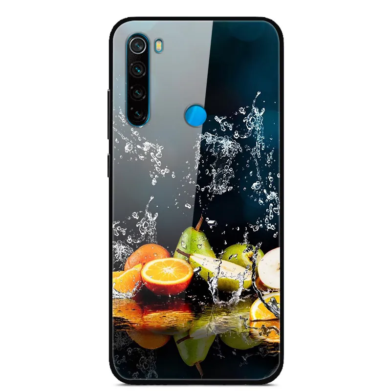 9 redmi note 8T Для Xiaomi Redmi Note 8 T чехол из закаленного стекла жесткий чехол для телефона для Xiaomi Redmi Note 8 T Задняя крышка Redmi Note8T 8 T мягкий бампер - Color: 9 redmi note 8T
