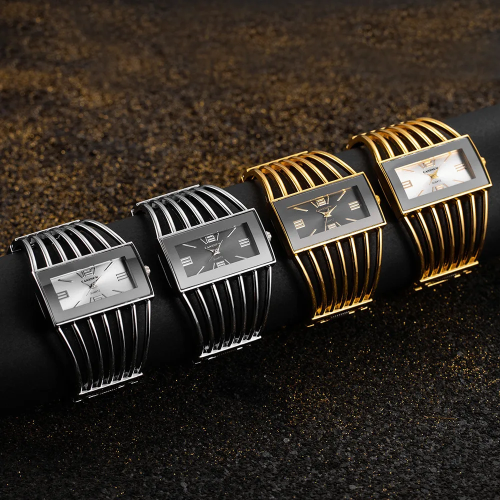 2023 Luxury Fashion Rose Gold Watches Women Stainless Steel Bracelet Bangle Rectangle Quartz Watch Clock zegarek damski relogio 6