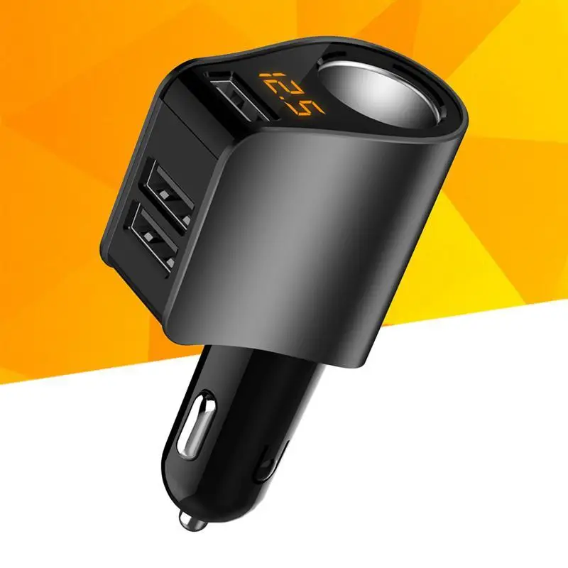12-24 в 80 Вт автомобильный тройной USB адаптер для автомобильного прикуривателя розетка сплиттер конвертер автомобильное напряжение Диагностика прикуривателя