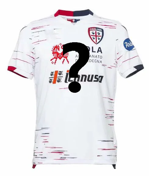 Новинка Cagliari футболка для бега Maillot de foot Cagliari JOAO PEDRO SIMEONE Maglia da calcio рубашки - Цвет: Слоновая кость
