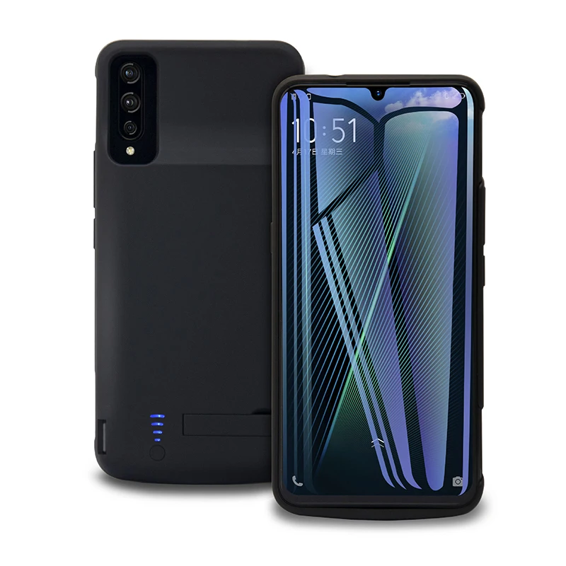 ДЛЯ Vivo iQOO чехол для зарядного устройства 6000 мАч внешнее резервное Зарядное устройство блок питания аккумулятор чехол для зарядки power Bank Kickstand чехол