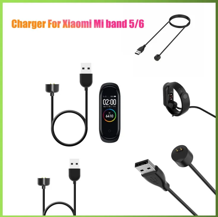 Портативный кабель для зарядки и передачи данных Xiaomi Mi Band 5 6 USB Магнитные зарядные