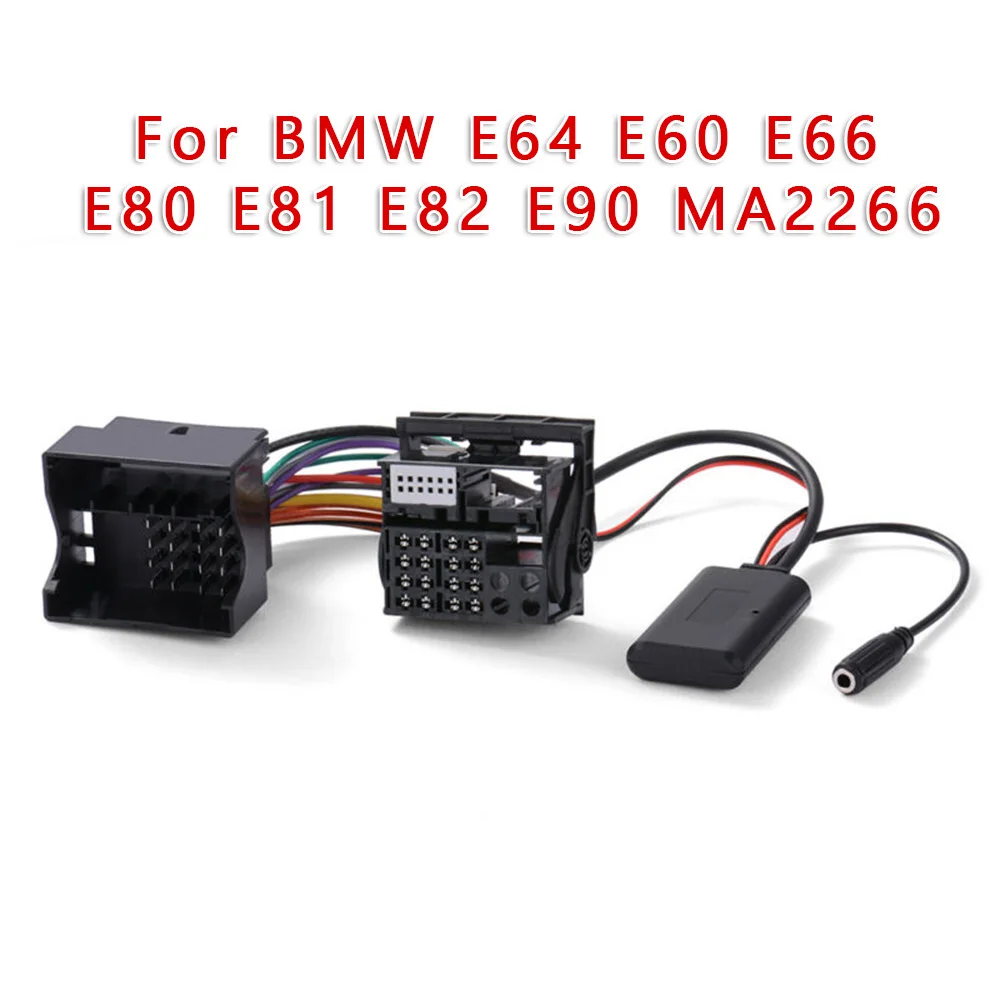 Car Bluetooth 5.0 Audio Music Adapter Module AUX IN Cable MIC Microphone Handsfree For BMW E64 E60 E66 E80 E81 E82 E90 MA2266
