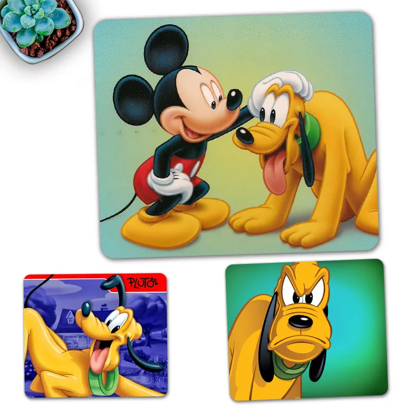 Mickey Mouse Pluto Dog Printed Optical Mousepad Anti-Slip Mice Mouse Pad Mat for Gaming Laptop Mousepad Child Gift