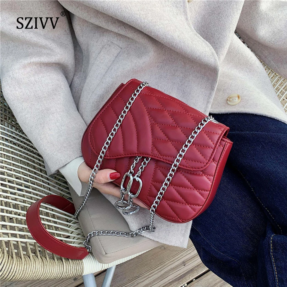 

2020 New Women Handbags Metal Chains Tassel Women Bag Luxury Pink Red Black Women Shoulder Bag Crossbody Bags for Women