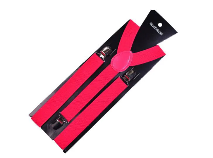 Plum red 20 шт./лот эластичные кожаные подтяжки для мужчин 3 зажимы подтяжек винтажные мужские s женские подтяжки для брюк Свадебные подтяжки для юбки - Цвет: Plum red