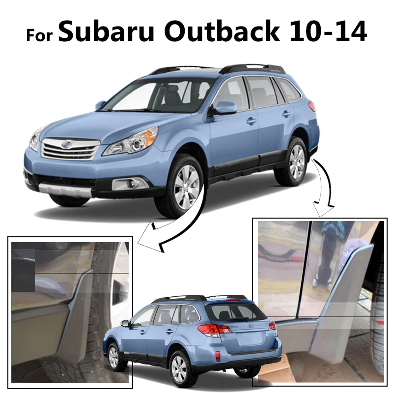 Набор автомобильных брызговиков для Subaru Outback 2010- брызговики Брызговики крыло брызговиков передний задний Стайлинг 2011 2012 13