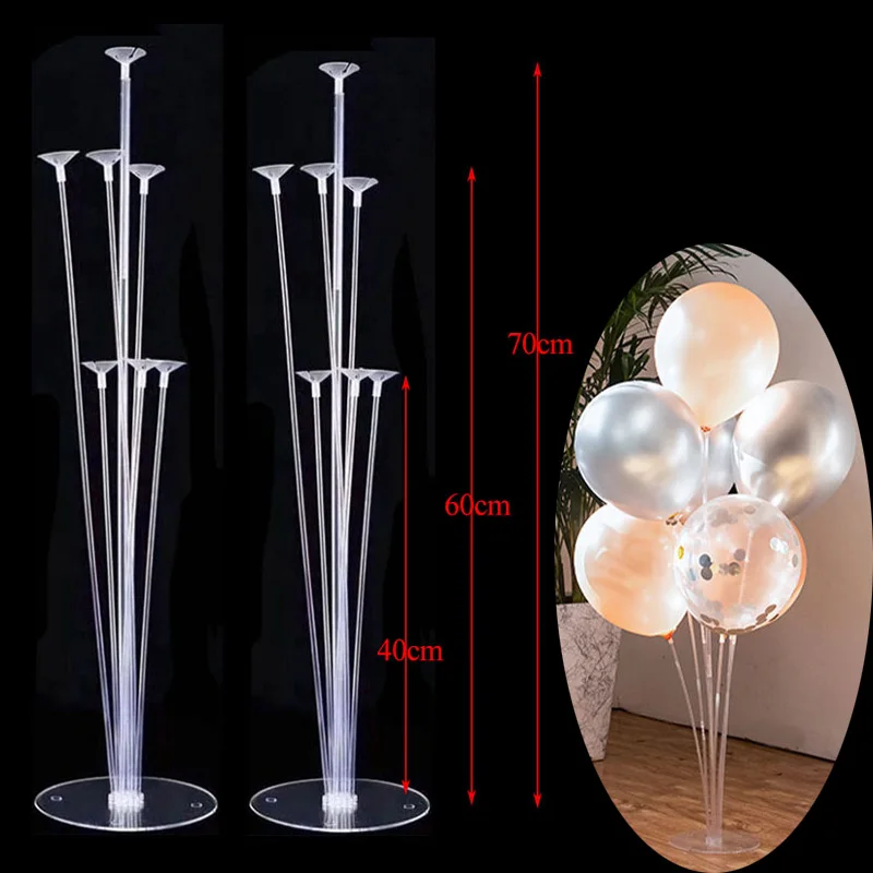 2set balloon standB Аксессуары для шариков, латексный держатель для шарика, колонна, воздушный шар "Конфетти", для дня рождения, свадьбы, вечеринки, декоративный воздушный шар, гелиевые шары - Цвет: 2set balloon standB