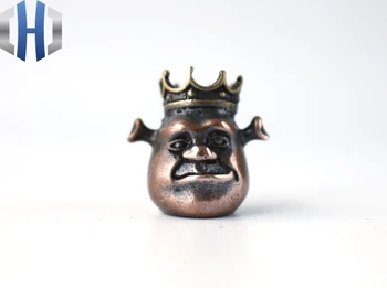 

EDC Tools King Shrek Lanyard Bead Paracord Copper Brass Pendant Knife Tool EDC Knife Beads