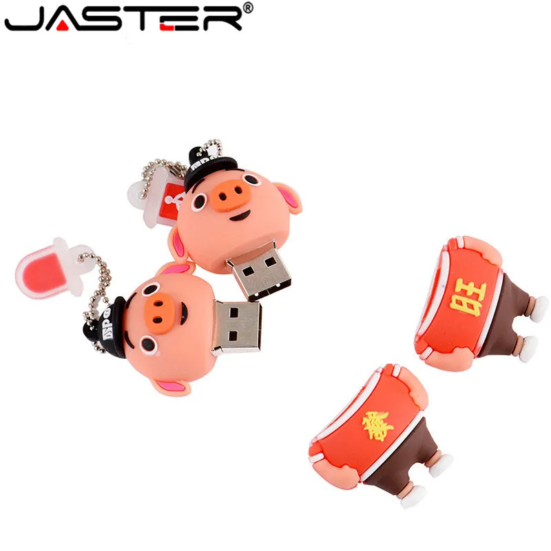 Cartoon Pig Usb Flash Drive 64GB 32GB Pen Drive Real Capacity Usb Stick 16GB 8GB 4GB 128GB Pendrive Usb 2.0 Flash Memory Stick Cartoon Pig Usb Flash Drive 64GB 32GB Pen Drive Real Capacity Usb Stick 16GB 8GB 4GB 128GB Pendrive Usb 2.0 Flash Memory Stick