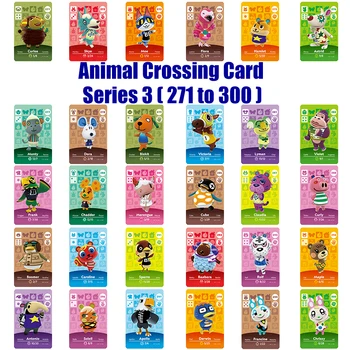 

Series 3 (271 to 300) Amiibo Animal Crossing Card Work for NS Games Amibo Switch Rosie Welcome Stickers New Horizons NFC
