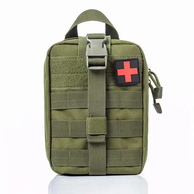 Army Green Bag Походные аптечки для выживания, сумка для путешествий, ткань Оксфорд, тактическая поясная Сумка для кемпинга, альпинизма, водонепроницаемая сумка, черный аварийный чехол - Цвет: Army Green Bag