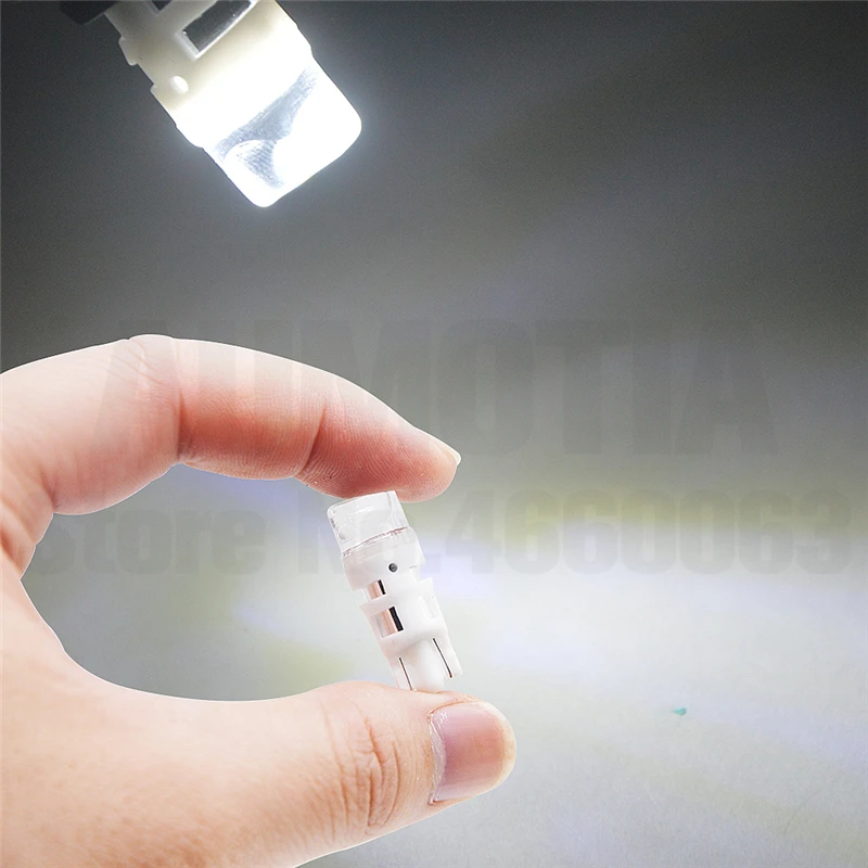 100x T10 светодиодный 194 168 W5W 3 светодиодный 501 2835 SMD авто отложным воротником сбоку номерной знак светильник лампа габаритного огня AC/DC 12V