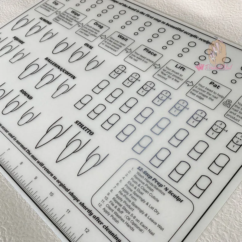 3D Nail Art Display Training Sheets Table Mat Silicone UV Acrylic Nails Template | eBay 3d-nail-art-display-training-sheets-table-mat-silicone-uv-acrylic-nails-template-ebay