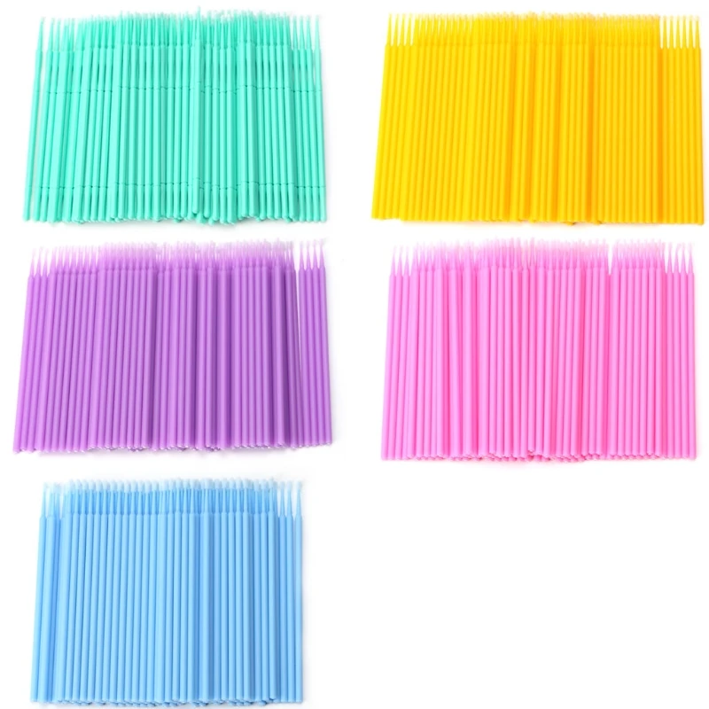 100 шт. одноразовых индивидуальных щеток для удаления ресниц инструменты