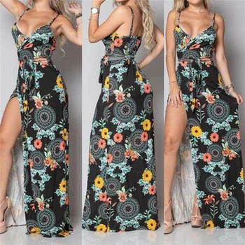 

Vintage Dress Boho Long Beach Women Dresses Party Woman Dress Elegant Evening Clubwear Sundress Sexy Ladies Maxi Dresses