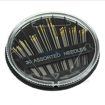 

DHL 200set practical 30pcs/set Assorted Hand Sewing Needles Embroidery Mending Craft Quilt Sew Case
