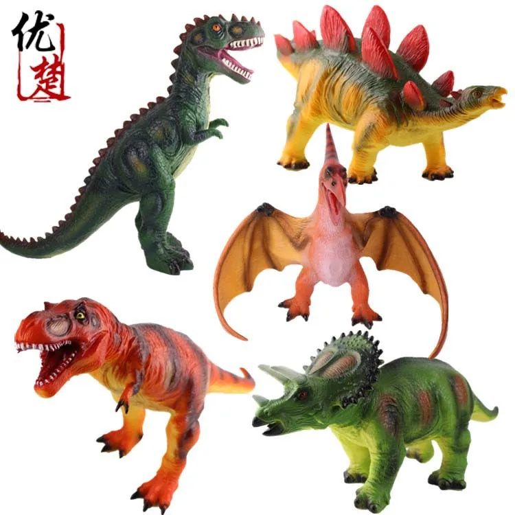 Модель динозавра Юрского периода T-Rex Трицератопс Стегозавр пластиковая модель динозавра игрушка подарочная коробка