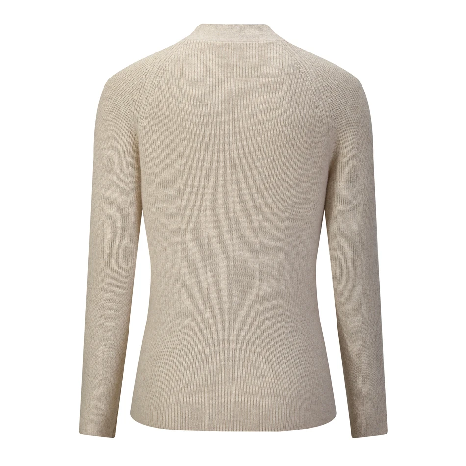 Cashmere RMORE внутренний монгольский кашемировый свитер, женский зимний толстый офисный женский кардиган с пуговицами в консервативном стиле, 7 калибра, вязаный в Slava Store - Цвет: Cashmere