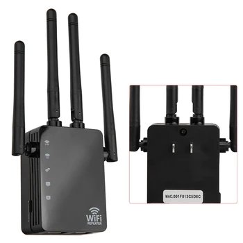 

1200Mbps Wireless WiFi Signal Extender, 5.8G Dual-Band Home High-Power AP WiFi Router, Signal Repeater Amplifier