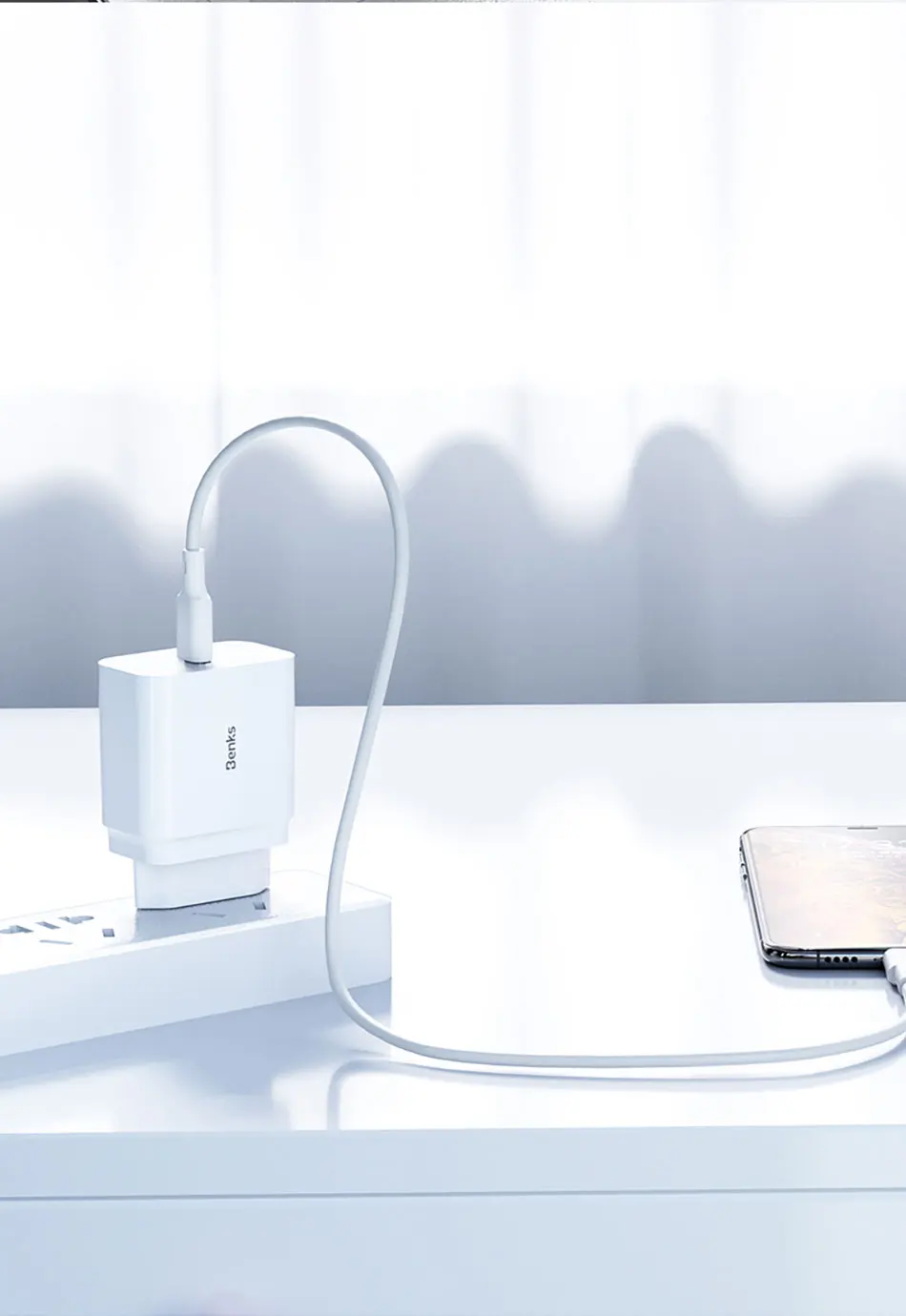 Benks 18W PD Fast USB Charger QC 3.0 USB Type C Charger Adapter For Apple Huawei EU/US