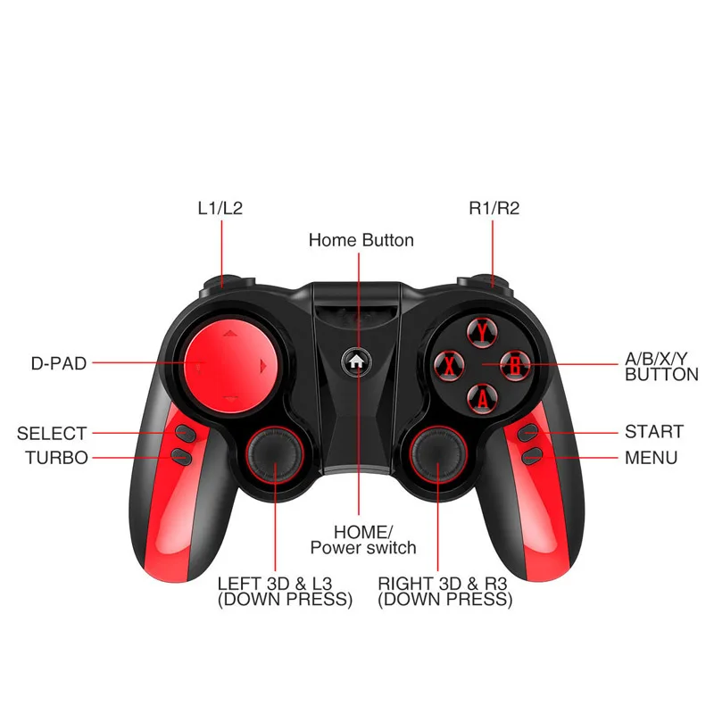 IPEGA PG-9089 Bluetooth беспроводной игровой контроллер геймпад джойстик для Android iOS ПК телефон с регулируемым держателем для игр PUBG
