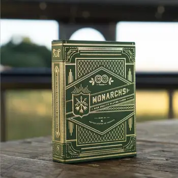 

Green Monarchs Playing Cards 88*63mm Paper Magic Category Poker Cards for Professional Magician