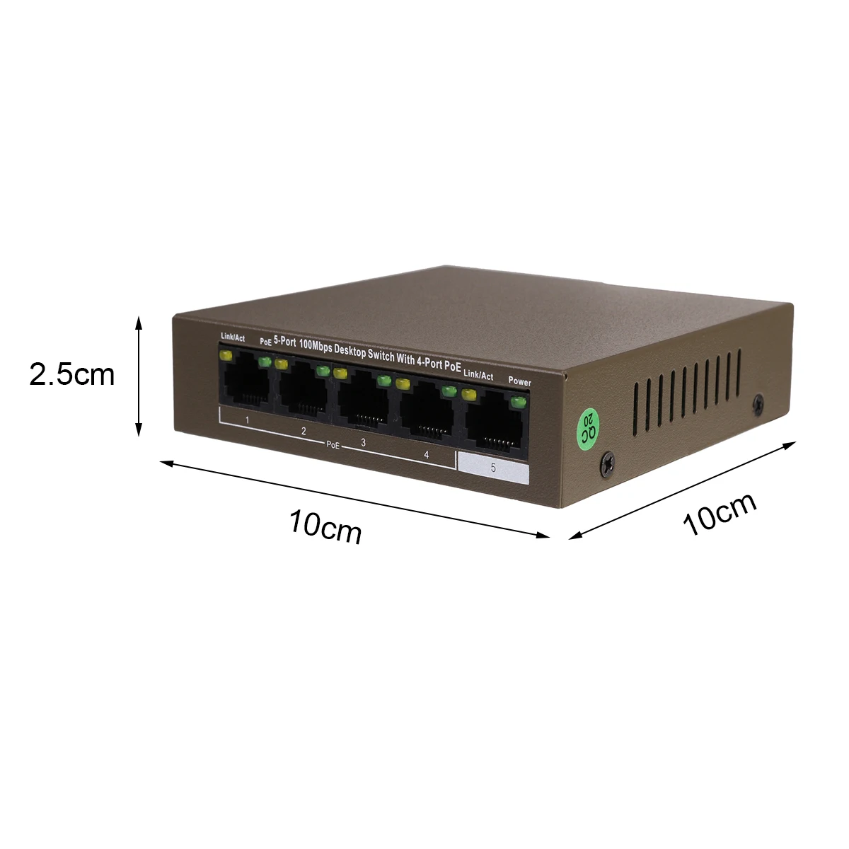 Новые 5 шт/упаковка-Порты и разъёмы 10/100 Мбит сетевой коммутатор gigabit Ethernet 250 м дальнее расстояние стабильный PoE Питание Plug and Play прочная и надежная