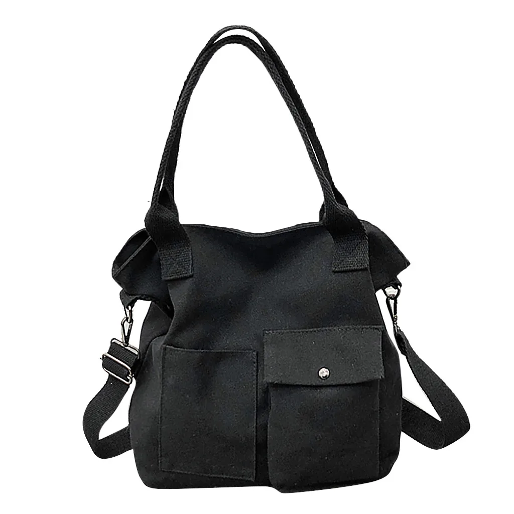 Однотонная Мягкая Повседневная сумка унисекс, Женская Большая вместительная холщовая сумка-мессенджер, сумка на плечо для женщин, mujer Bolsas Femininas