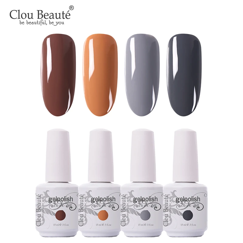 Clou Beaute набор Гель-лак УФ светодиодный лак для ногтей маникюр Vernis Полупостоянный Гибридный Гель-лак для ногтей впитывающий Гель-лак для ногтей - Цвет: 15MLZH31