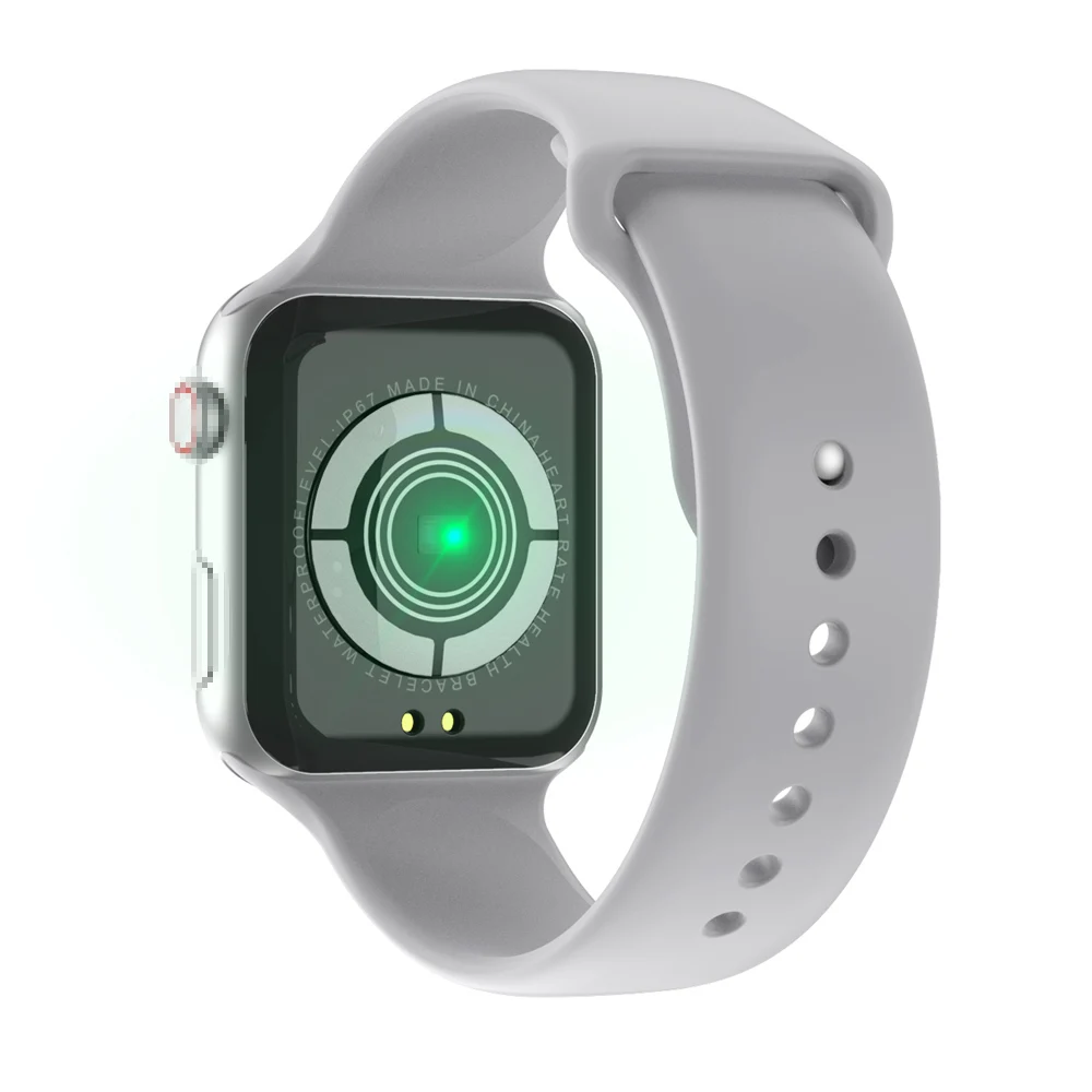 Серебристый F10Plus Bluetooth Смарт часы Сенсорный экран спортивные часы пульсометр водонепроницаемый серии 4 Smartwatch для Android iPhone PK W34 IWO 8 - Цвет: Серебристый