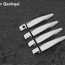 ABS Хромированная дверная ручка Чаша Дверная ручка защитное покрытие Накладка для Nissan Qashqai j11- автомобильный Стайлинг