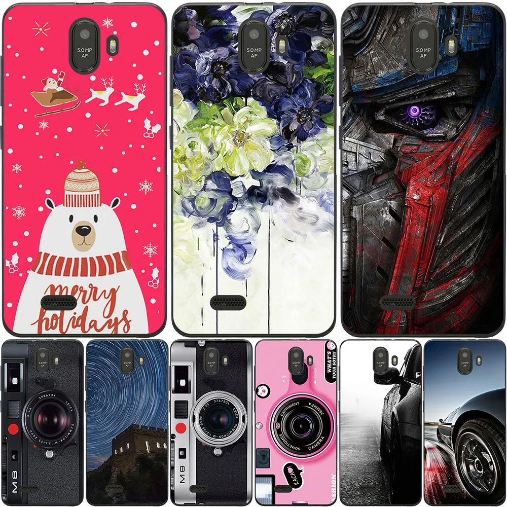 Bolsas y fundas para teléfono para BQ 5016G elección 2020 de 5,0 pulgadas cubierta de silicona suave de moda de mármol de inyección de tinta de pintado bolsa