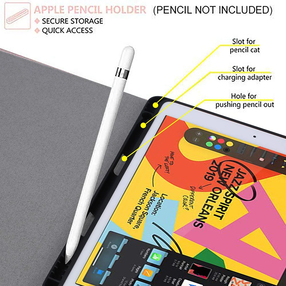 Для iPad 10,2() Сенсорная Bluetooth американская клавиатура+ комплект из искусственной кожи чехол для планшета защитный чехол противоударный чехол с защитой от царапин