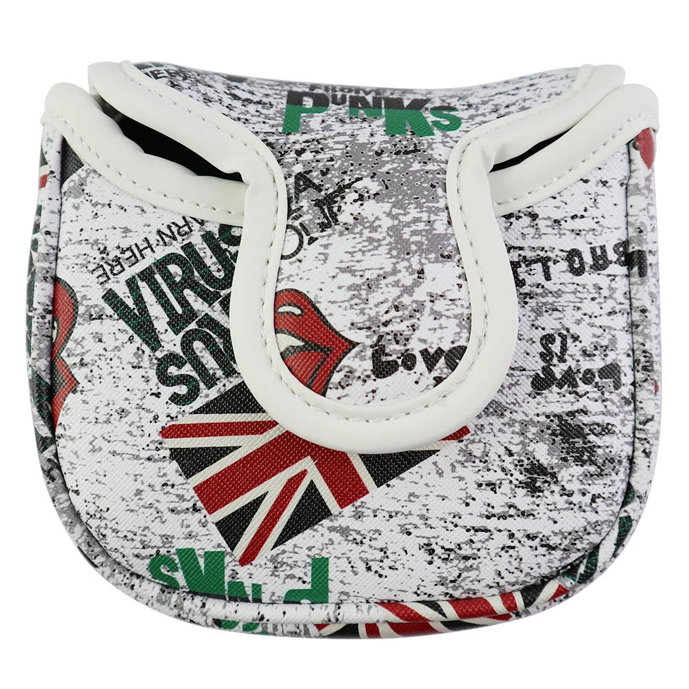 Magnetic Closure Golf Putter Cover For Blade Mallet Putter Club Soft PU Anti-scratch Golf Headcovers