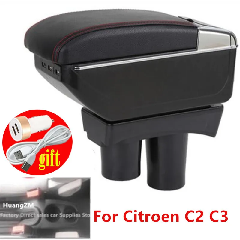 Подлокотник для Citroen C2 C3 подлокотник аксессуары модификации подстаканников со