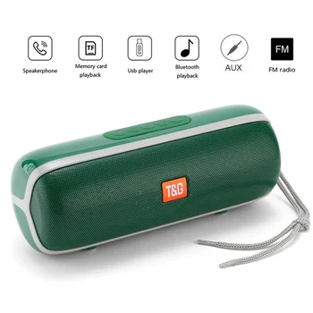 

Outdoor Waterproof Bass 20W 3DStereo Subwoofer Column Portable Bluetooth Speaker Music Center Bass Up BoomBox Support TF FM AUX